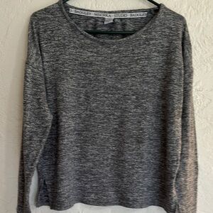 Badgley Mischka Gray Long Sleeve Tee